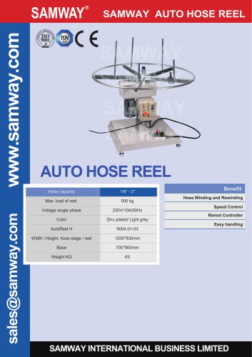 AUTO HOSE REEL Hydraulic & Industrial Hose Assembly Accessories Machine