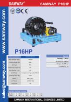 SAMWAY P16HP  Hydraulic Hose Crimping Machine