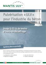 Pulvérisation « ULV »  pour l’industrie du béton - 1