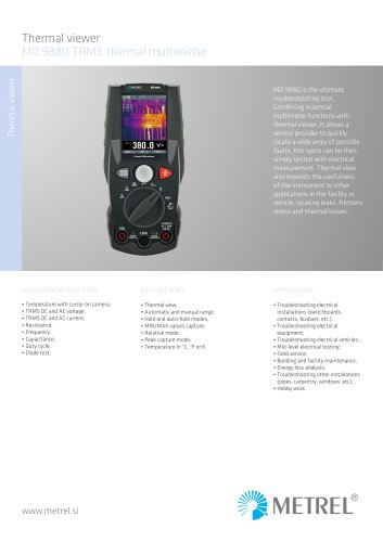 MD 9880 TRMS thermal multimeter EN