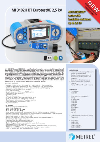 MI 3102H BT EurotestXE 2,5 kV EN