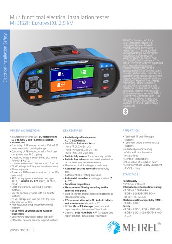 MI 3152H EurotestXC 2,5 kV EN