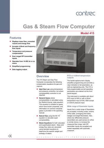 Gas & Steam Flow Computer