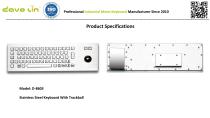 D-8603 Metal Keyboard Data sheet