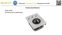 DS-36B Panel Mount Trackball data sheet