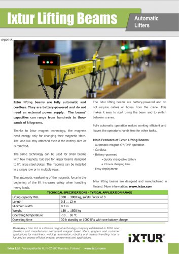 Ixtur Lifting Beams