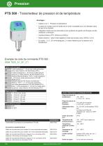 Fiches techniques - PTS 500 - FR - 1