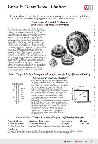 Torque Limiters & Couplings