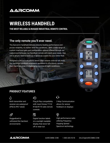 HHT - WIRELESS HANDHELD  REMOTE