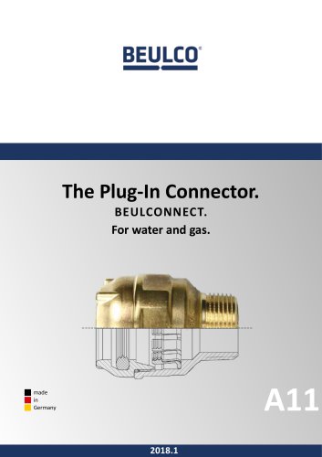 Plug-in pipe connector complete catalogue