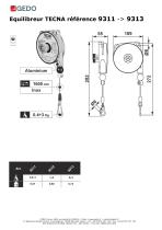 Equilibreur TECNA référence 9311 - 9313