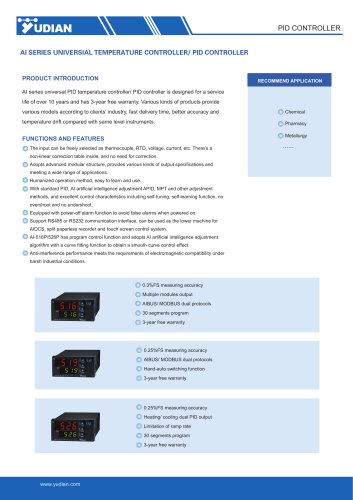 Yudian PID Controller AI-516/AI-516P/AI-519/AI-526/AI-526P