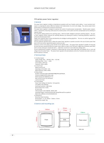 PFR series power factor regulator