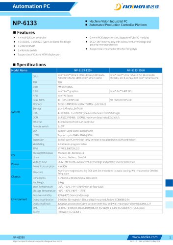NP-6133 Ultra Datasheet