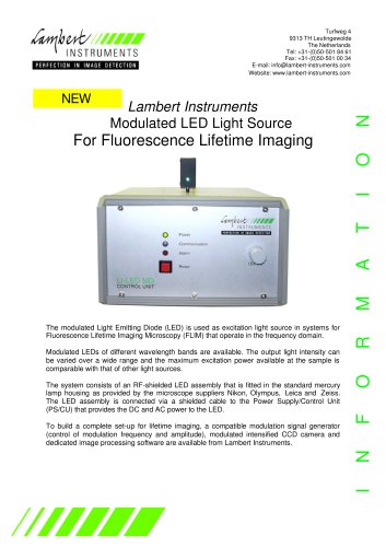 Modulated LED Light Source For Fluorescence Lifetime Imaging