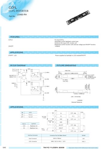 CCFL Inverter(LS460-RH)