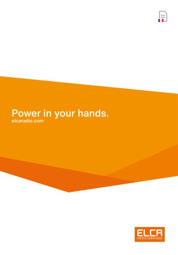 CATALOGUE G&Eacute;N&Eacute;RAL Power in your hands