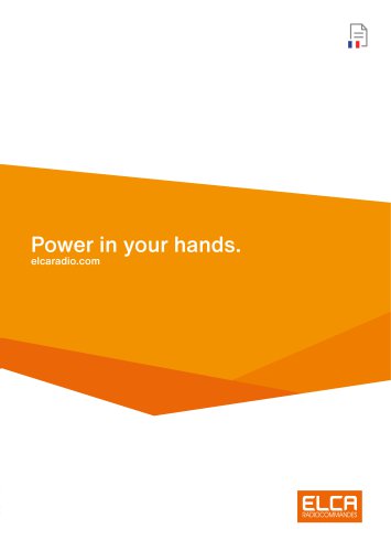 CATALOGUE G&Eacute;N&Eacute;RAL Power in your hands