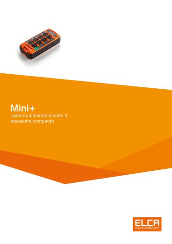 Mini+ radio-commande à boîte à poussoirs compacte