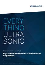 esf-1 capteurs ultrasons d'étiquettes et d'épissures-1