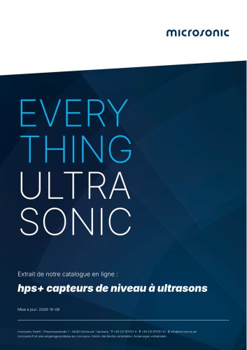hps+ capteurs à ultrasons