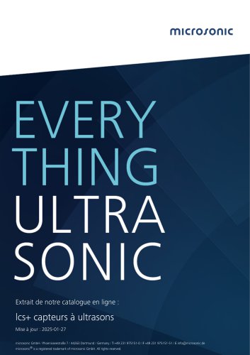 lcs+ capteurs à ultrasons