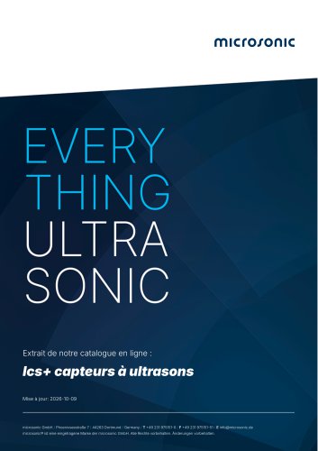 lcs+ capteurs à ultrasons