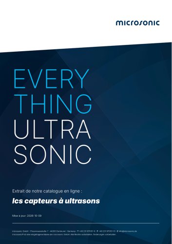 lcs capteurs à ultrasons