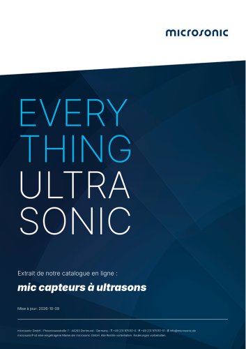 mic capteurs à ultrasons