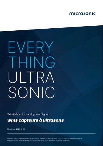 wms capteurs à ultrasons