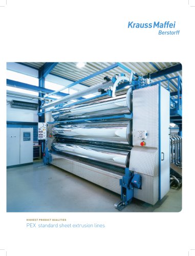 PEX  standard sheet extrusion lines