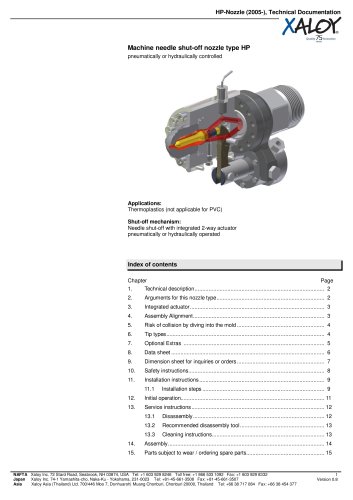 High-Performance Needle Shutoff Nozzle