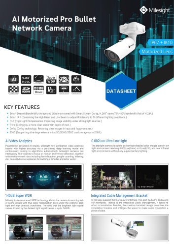 AI Motorized Pro Bullet Network Camera