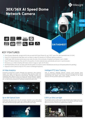 AI Speed Dome Network Camera