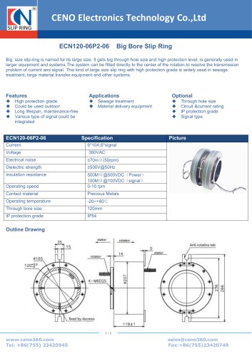 CENO Big Hole Slip Ring ECN120-06P2-06