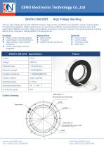 CENO Carbon brush slip ring with 260mm hole BHCN-C-260-02P2