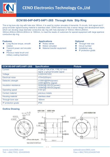 CENO Encoder slip ring ECN180-04P-04P2-04P1-26S