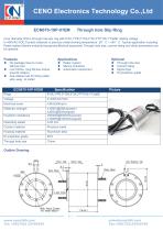 CENO Ethernet slip ring with center hole 70mm ECN070-18P-01EM