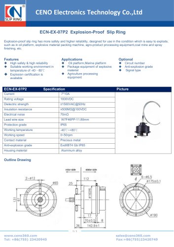 CENO Explosion-Proof Slip Ring ECN-EX-07P2