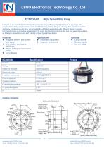 CENO High speed slip ring 2000rpm ECN030-08