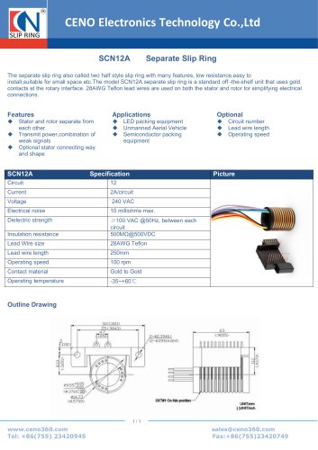 CENO Separate slip ring SCN12A