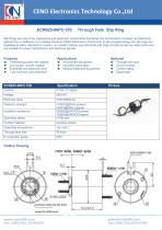 CENO Through bore slip ring with 25.4mm hole ECN025-06P2-12S