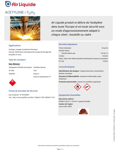 ACETYLENE / C2H2