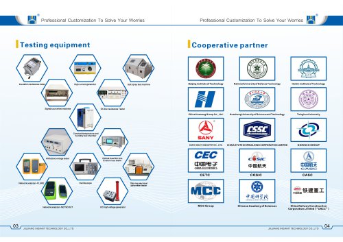 Test equipment & cooperate partners