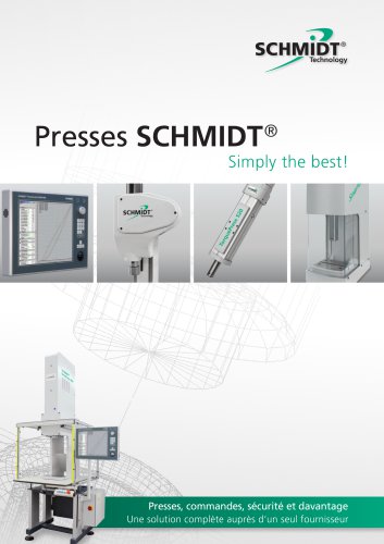 Presses SCHMIDT ®