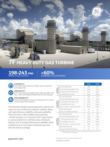 7F HEAVY DUTY GAS TURBINE