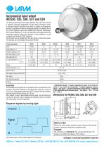 Incremental hand wheel IRC530, 535, 536, 537 and 539