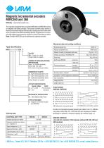 Magnetic incremental encoders MIRC360 and 365