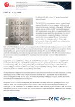Waterproof 16 keys stainless steel panel mount keypad