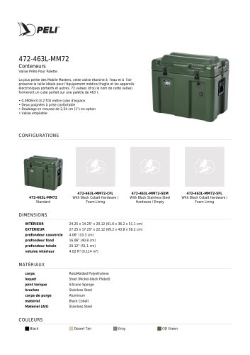 472-463L-MM72 Conteneurs